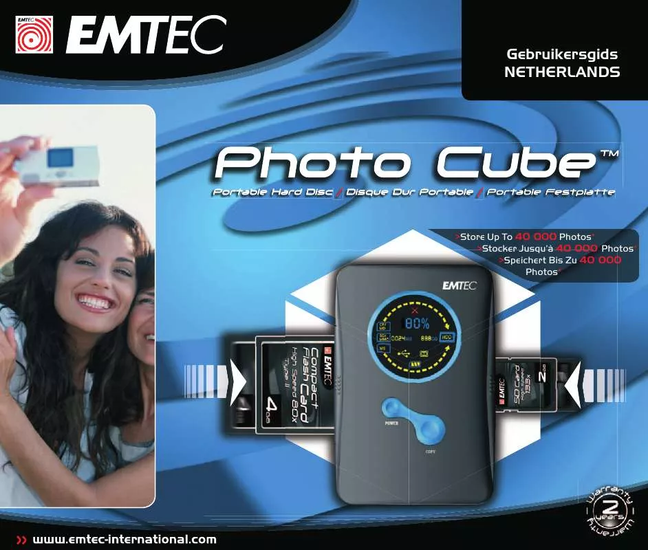 Mode d'emploi EMTEC HDD PHOTO CUBE