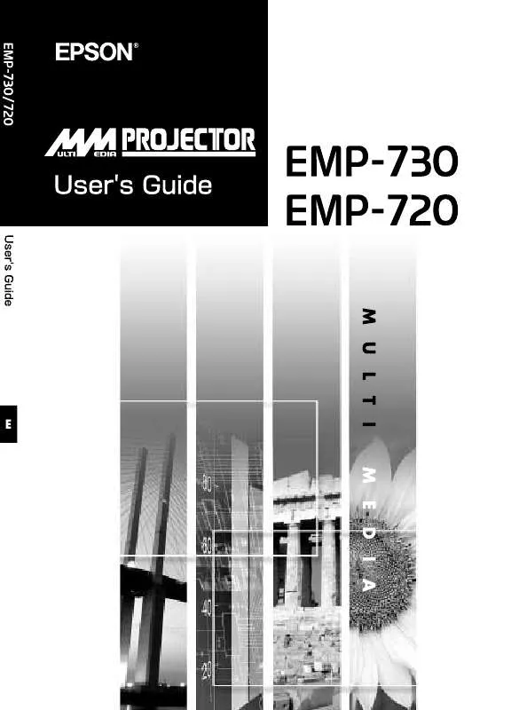 Mode d'emploi EPSON EMP-720
