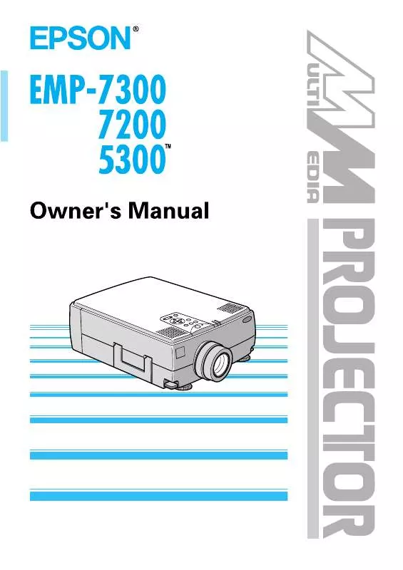 Mode d'emploi EPSON EMP-7200