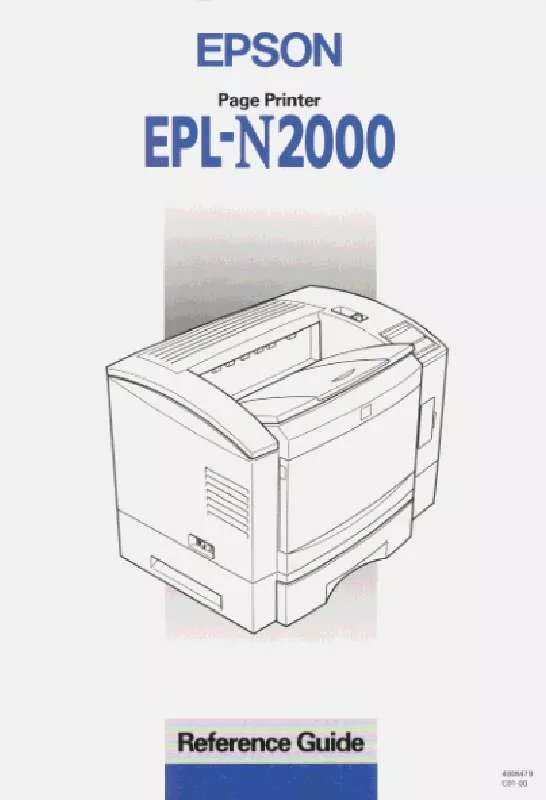 Mode d'emploi EPSON EPL-N2000