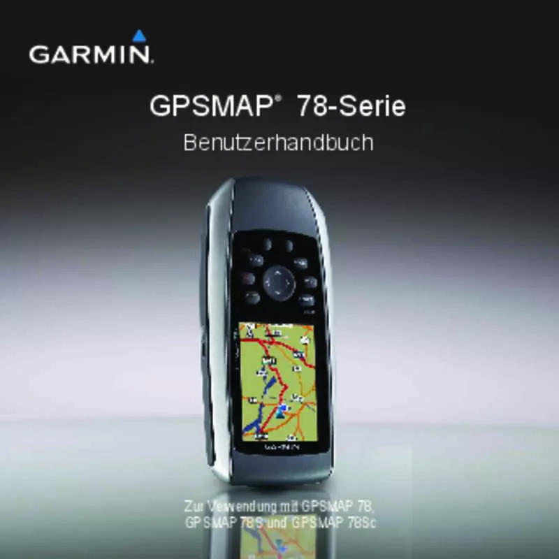 Mode d'emploi GARMIN GPSMAP 78S