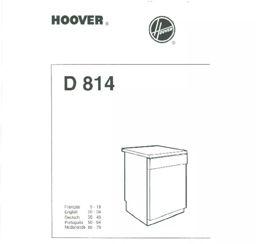 Mode d'emploi HOOVER D814 & D 814,MV