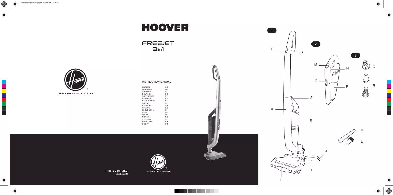 Mode d'emploi HOOVER FREEJET 3IN1