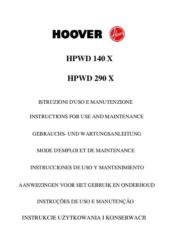 Mode d'emploi HOOVER HPWD 140 X