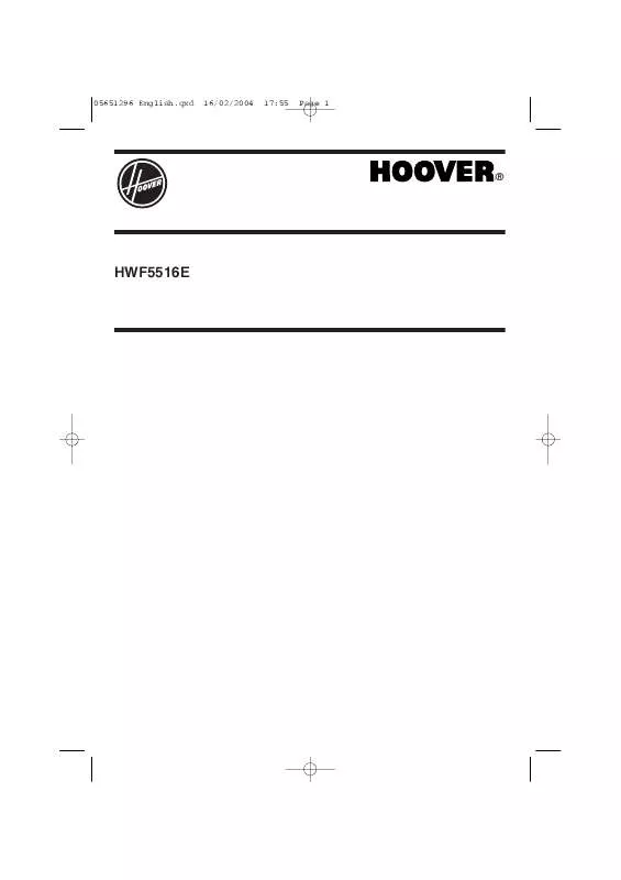 Mode d'emploi HOOVER HWF5516E