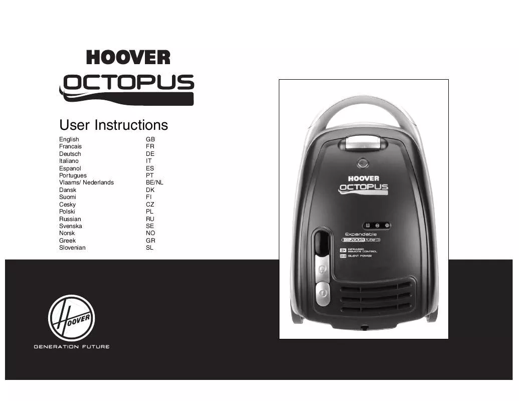 Mode d'emploi HOOVER TCO205