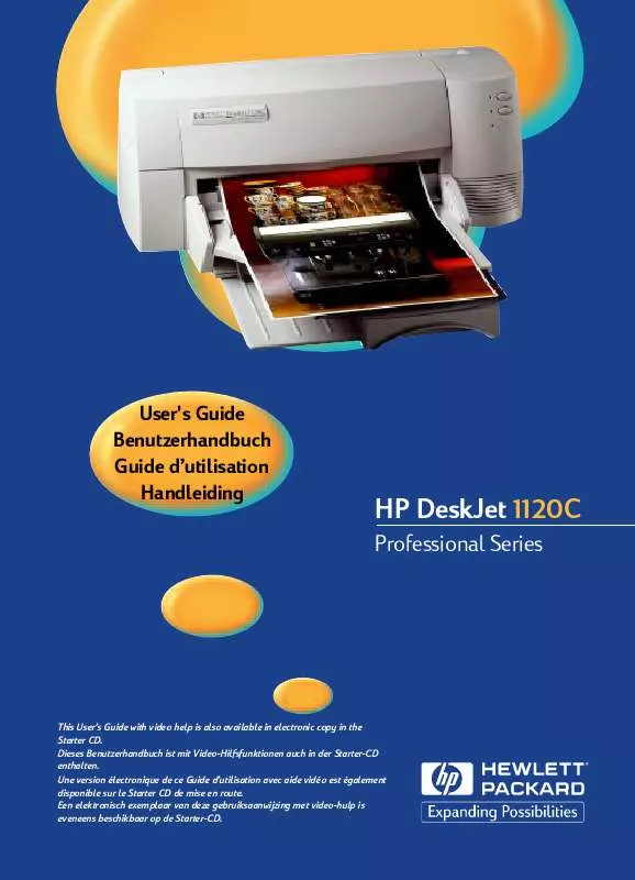 Mode d'emploi HP DESKJET 1120C