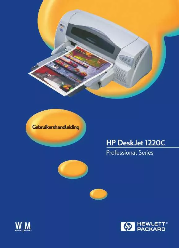 Mode d'emploi HP DESKJET 1220C