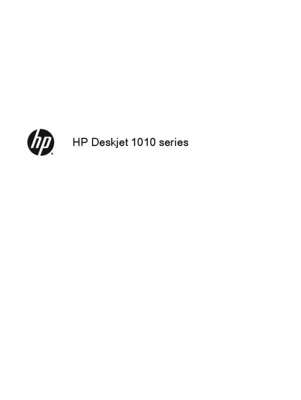 Mode d'emploi HP DESKJET-1010
