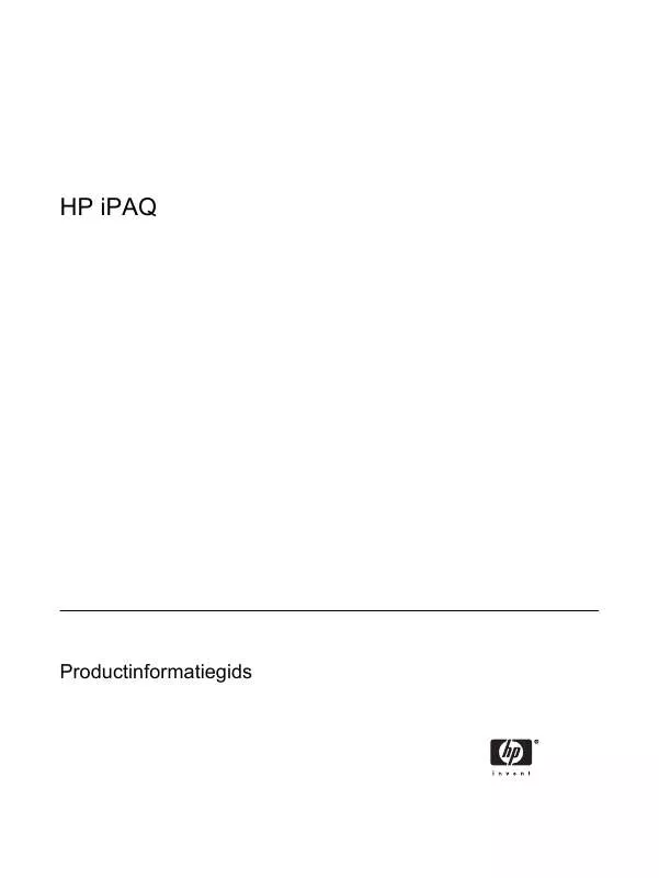 Mode d'emploi HP IPAQ RX5700 TRAVEL COMPANION
