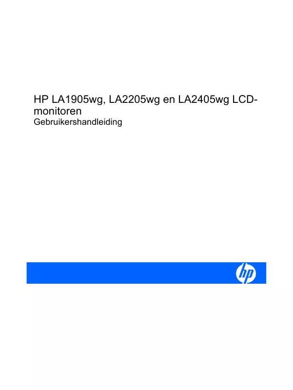 Mode d'emploi HP LA2405WG