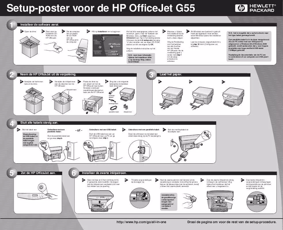 Mode d'emploi HP OFFICEJET G55