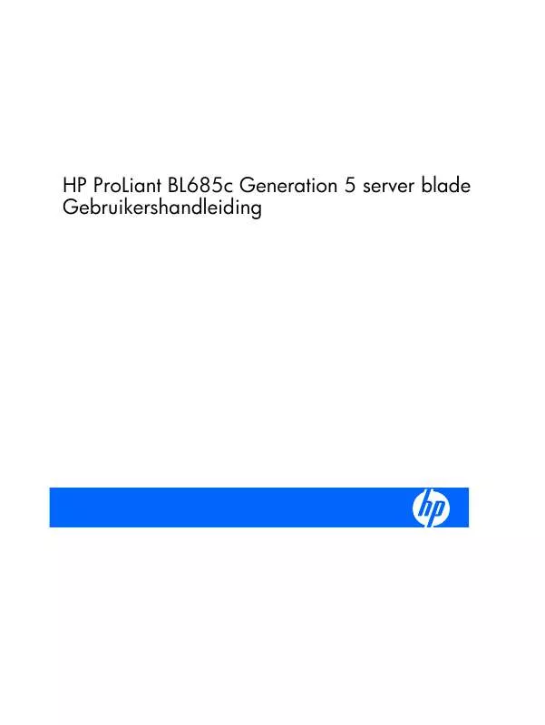 Mode d'emploi HP PROLIANT BL685C G5 SERVER