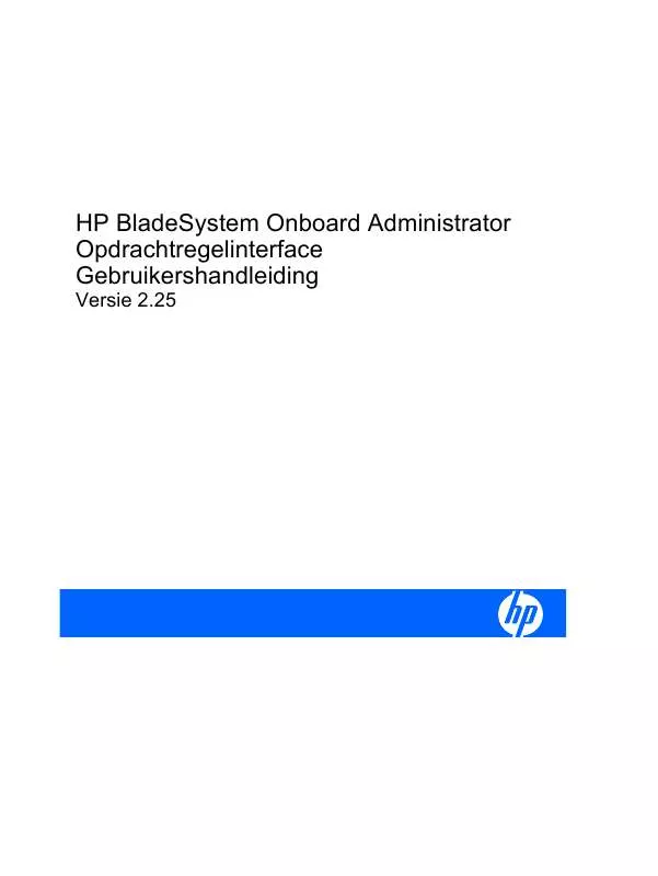 Mode d'emploi HP PROLIANT XW460C BLADE WORKSTATION