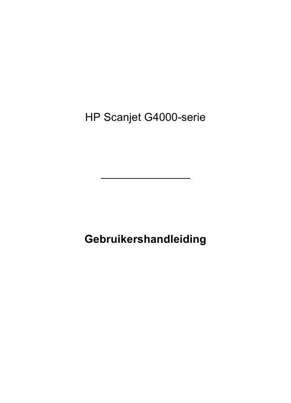 Mode d'emploi HP SCANJET G4050