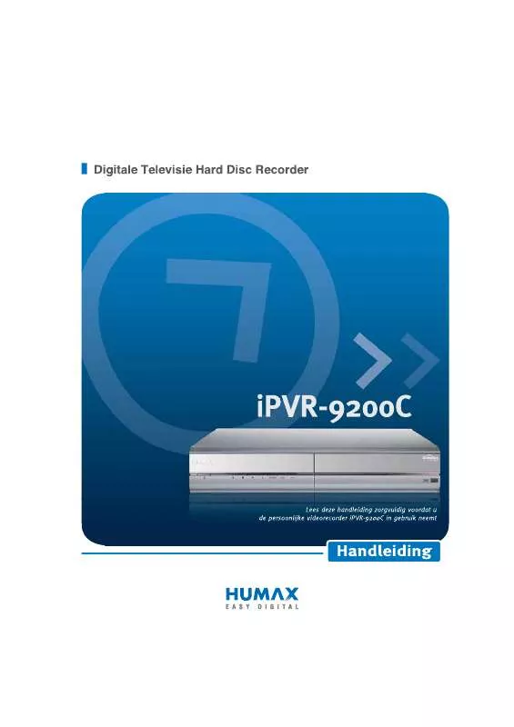 Mode d'emploi HUMAX IPVR-9200C