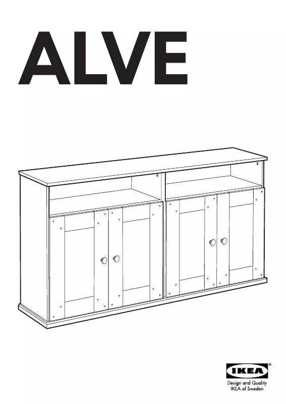 Mode d'emploi IKEA ALVE KAST EN DEUREN 150X80 CM