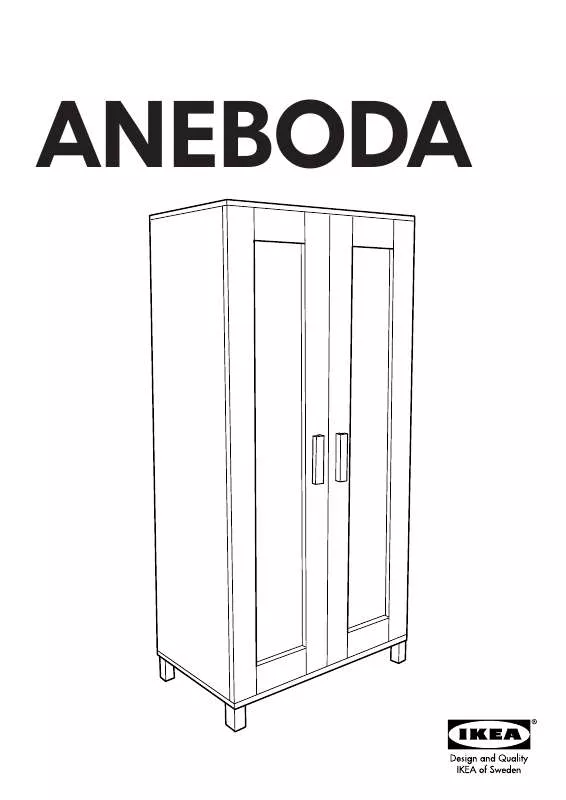 Mode d'emploi IKEA ANEBODA GARDEROBEKAST 81X180 CM