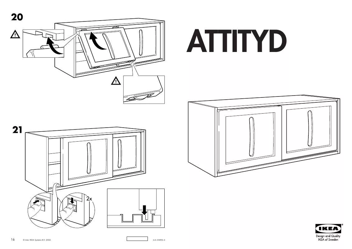 Mode d'emploi IKEA ATTITYD BOVENKAST 120 CM