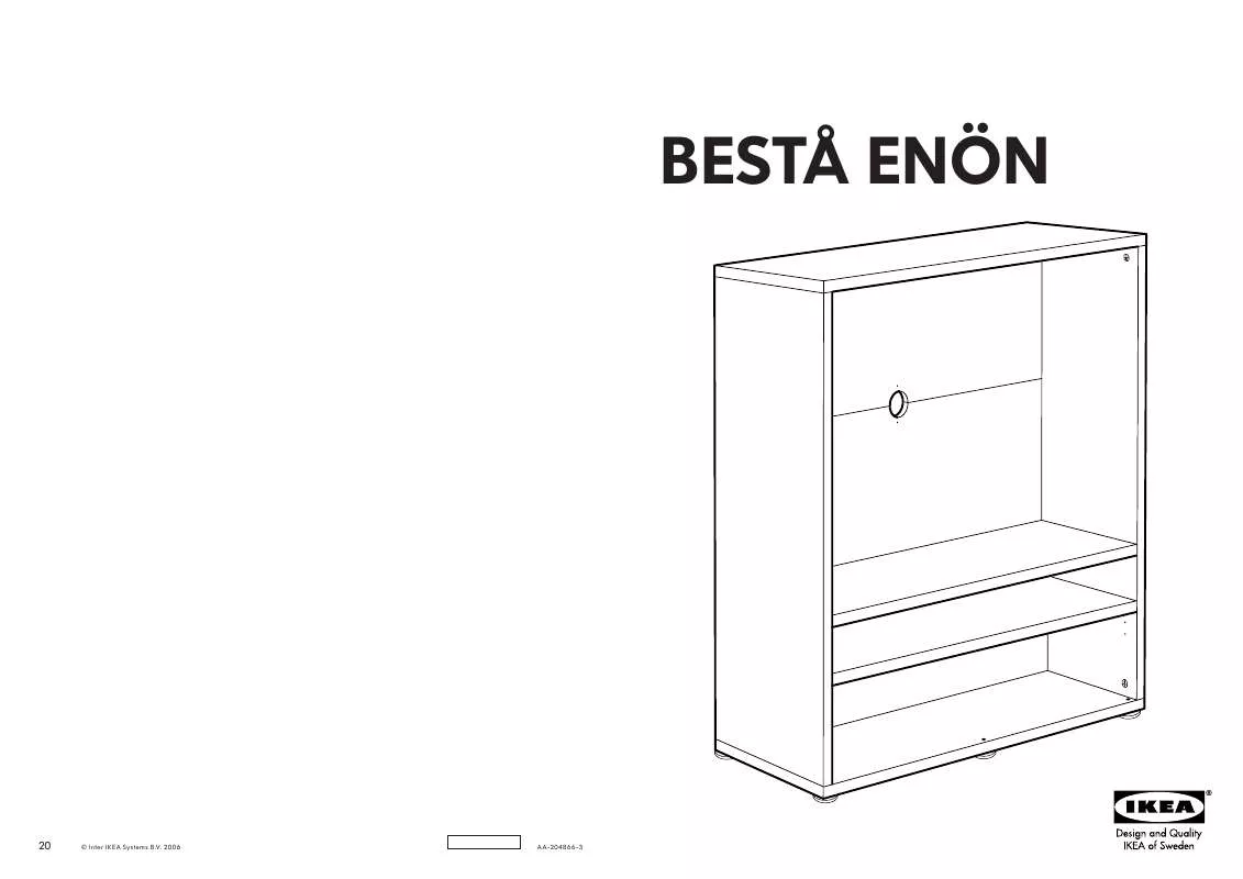 Mode d'emploi IKEA BESTÅ ENÖN TV-MEUBEL 120X40 CM