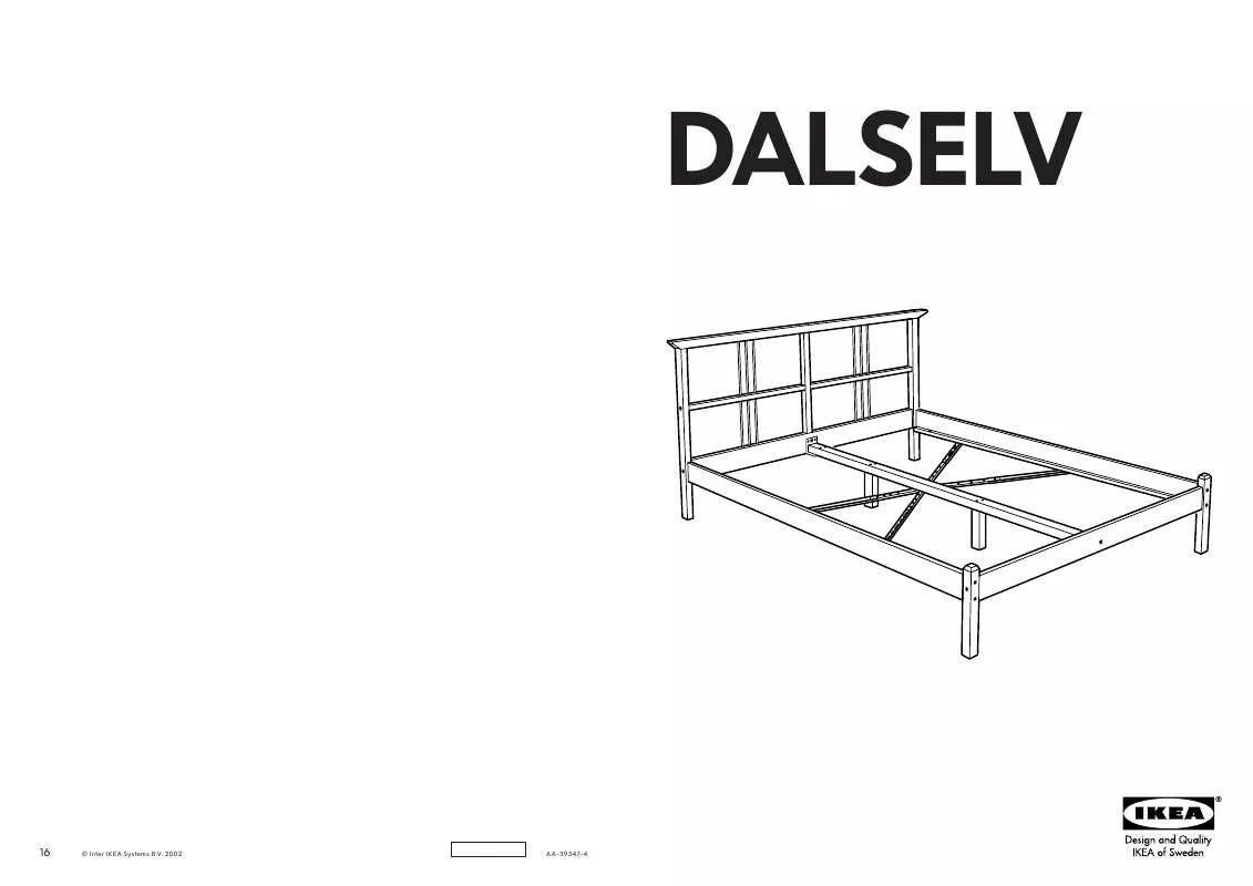 Mode d'emploi IKEA DALSELV BEDFRAME