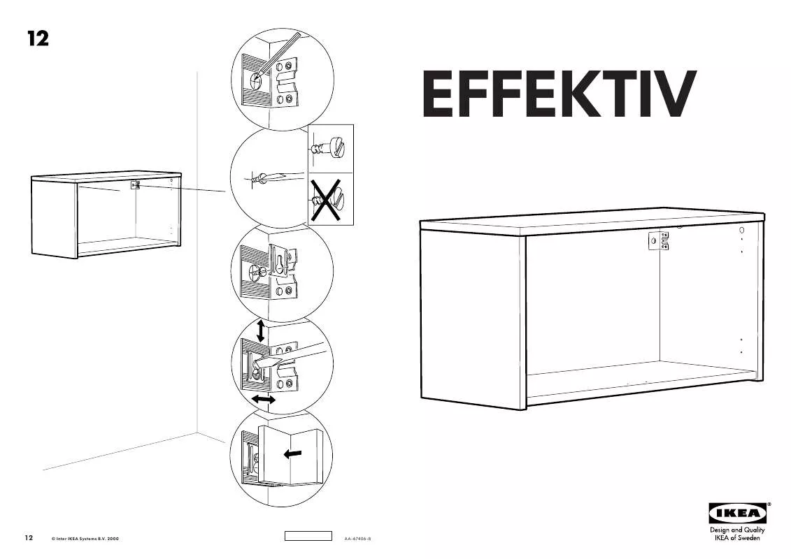 Mode d'emploi IKEA EFFEKTIV BOVENKAST LAAG 85 CM