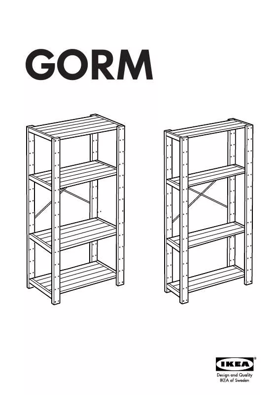 Mode d'emploi IKEA GORM STELLINGKAST 77X174 CM