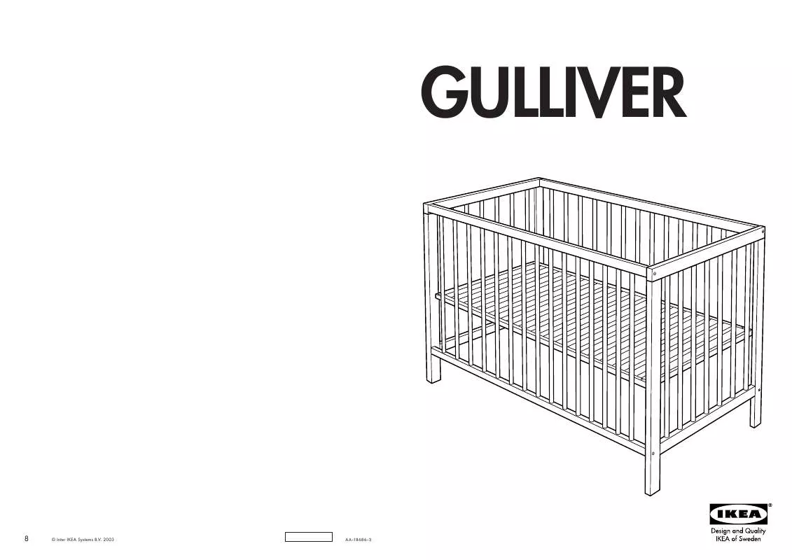 Mode d'emploi IKEA GULLIVER BABYBED 55X112 CM