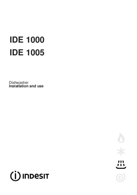 Mode d'emploi INDESIT IDE1000DOT2