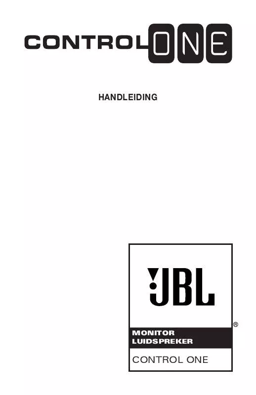Mode d'emploi JBL CONTROL ONE (220-240V)