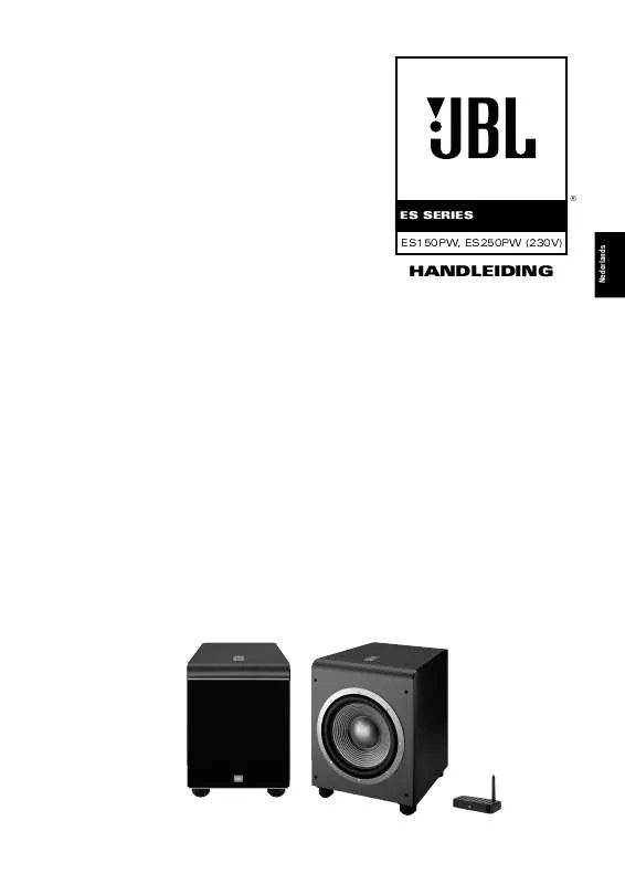 Mode d'emploi JBL ES250P (220-240V)
