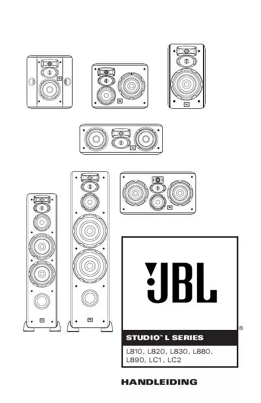 Mode d'emploi JBL L830 (220-240V)