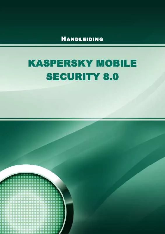 Mode d'emploi KASPERSKY MOBILE SECURITY 9.0