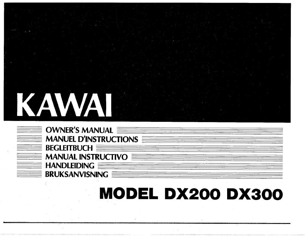 Mode d'emploi KAWAI DX200
