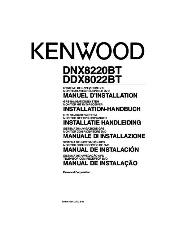 Mode d'emploi KENWOOD DDX8022BT