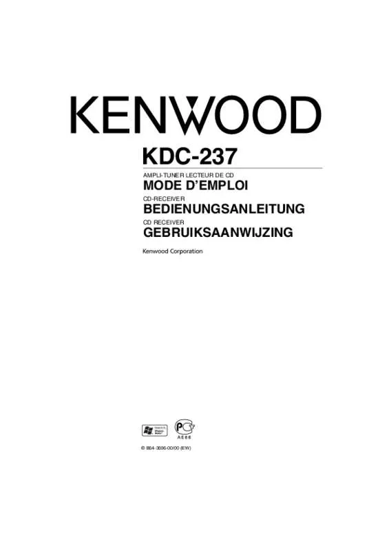 Mode d'emploi KENWOOD KDC-237