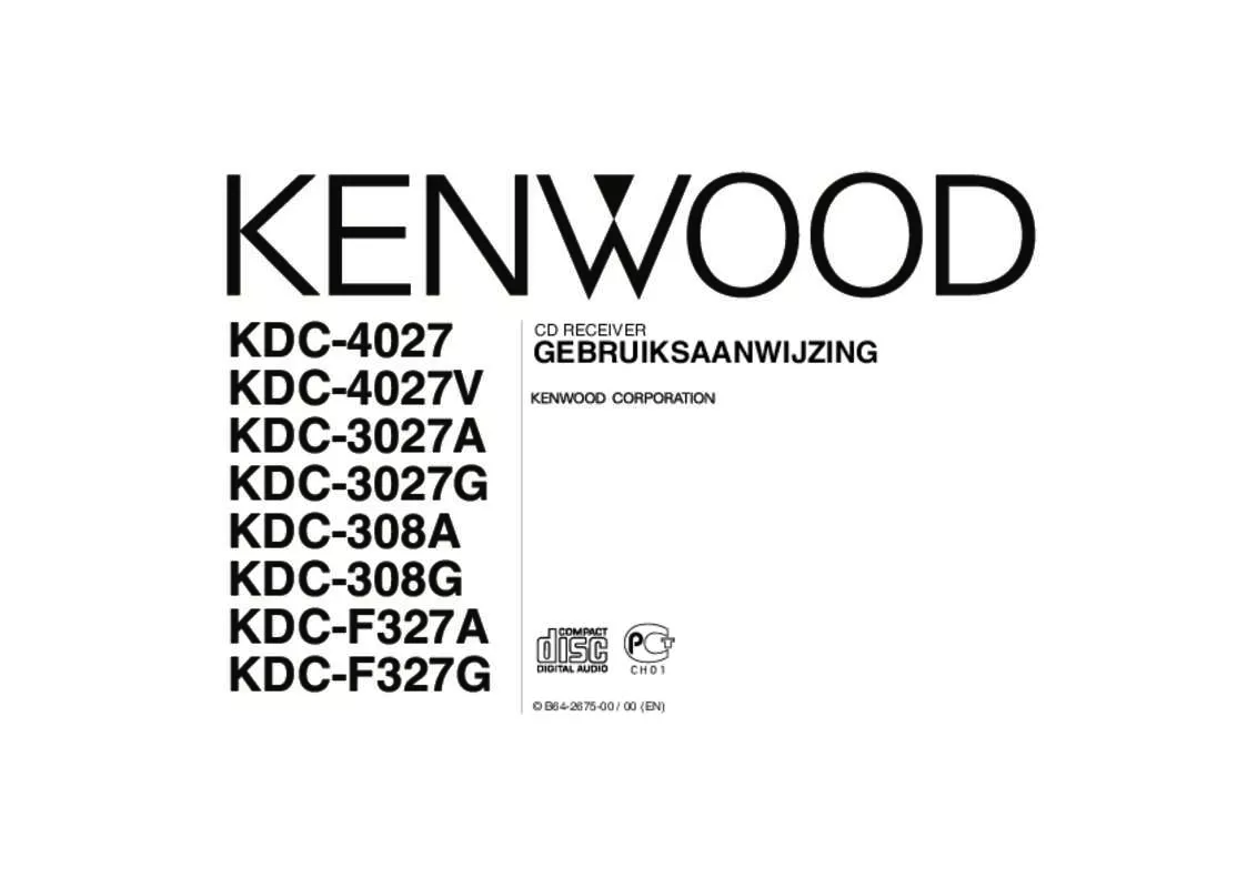 Mode d'emploi KENWOOD KDC-308G