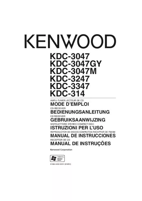Mode d'emploi KENWOOD KDC-3347