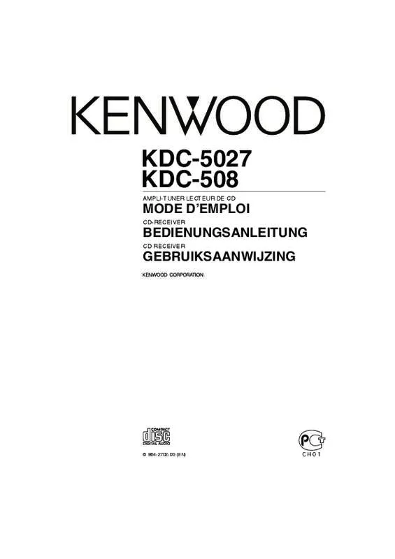 Mode d'emploi KENWOOD KDC-508