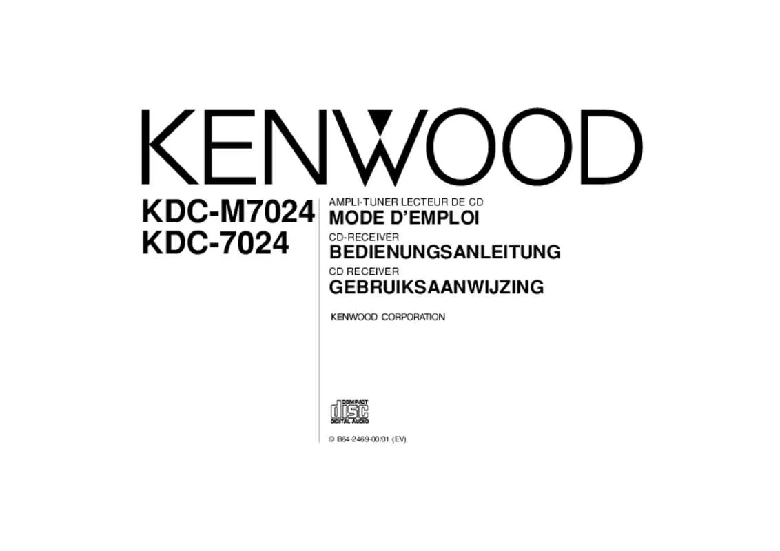 Mode d'emploi KENWOOD KDC-7024