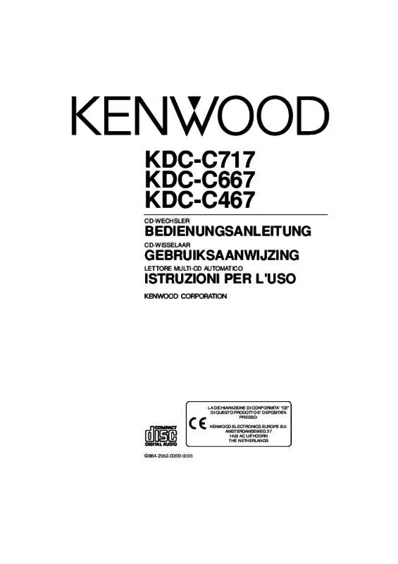 Mode d'emploi KENWOOD KDC-C717