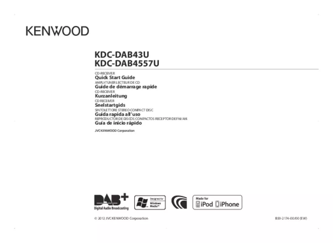 Mode d'emploi KENWOOD KDC-DAB4557U