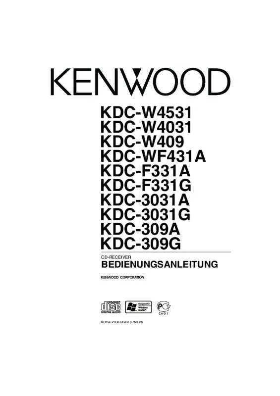 Mode d'emploi KENWOOD KDC-F331G