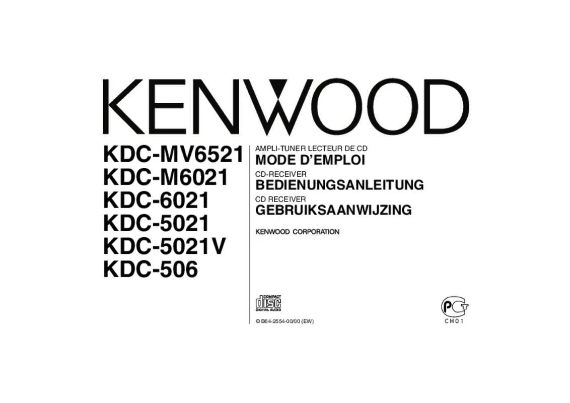 Mode d'emploi KENWOOD KDC-MV6521