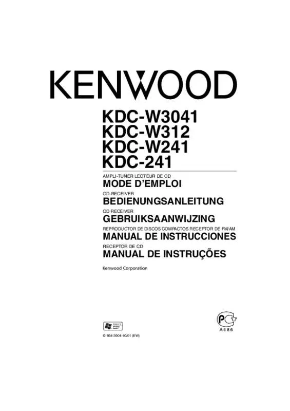 Mode d'emploi KENWOOD KDC-W241