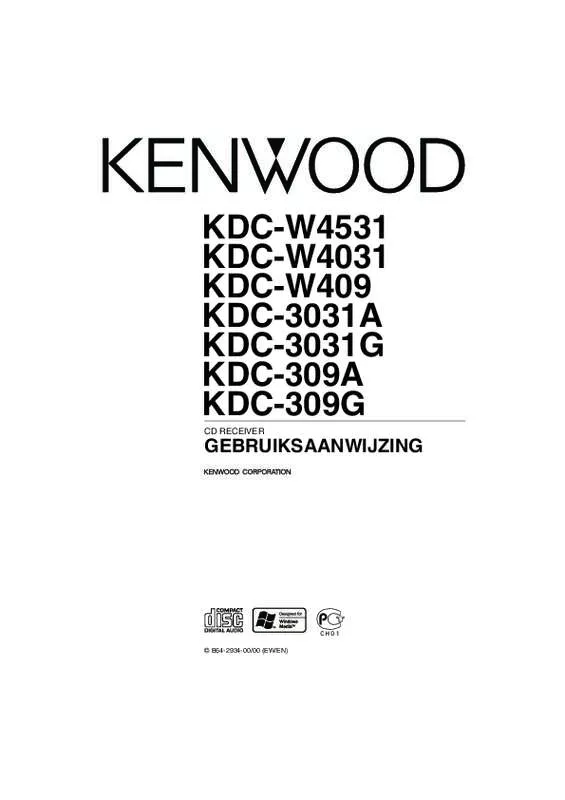 Mode d'emploi KENWOOD KDC-W409