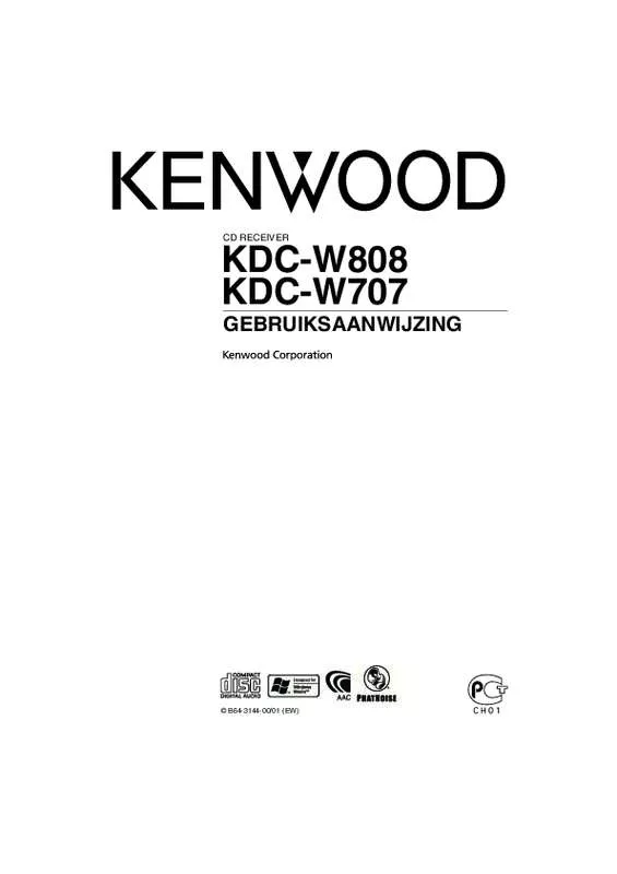 Mode d'emploi KENWOOD KDC-W707