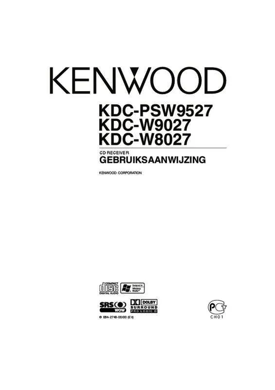 Mode d'emploi KENWOOD KDC-W9027