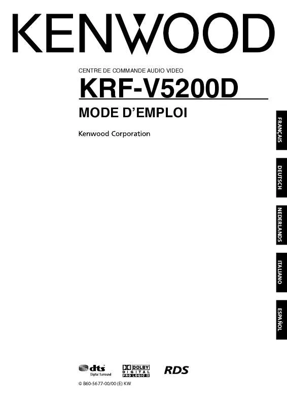 Mode d'emploi KENWOOD KRF-5200D
