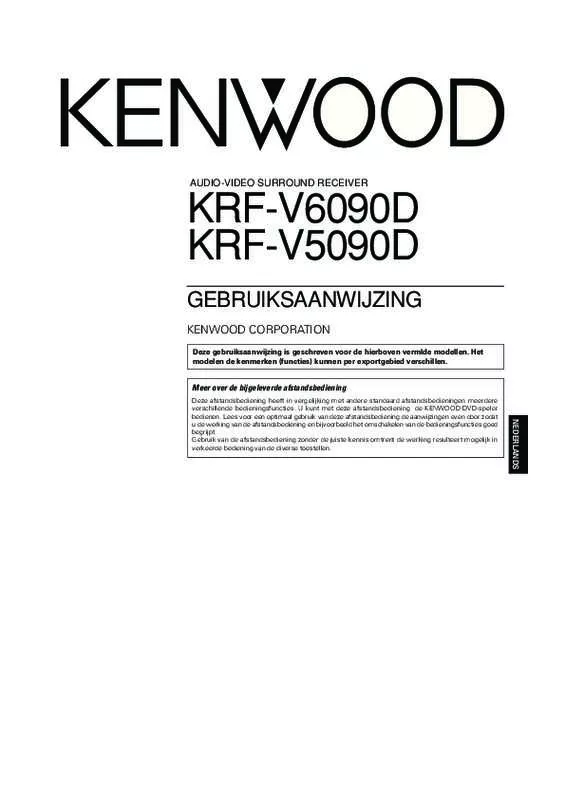 Mode d'emploi KENWOOD KRF-V6090D